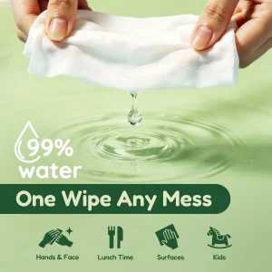 Pack Of 8/Bag Mini Flushable Wet Wipes - Thumbnail Image 6