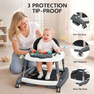 Baby Walker Adjustable Height Walker - Thumbnail Image 2