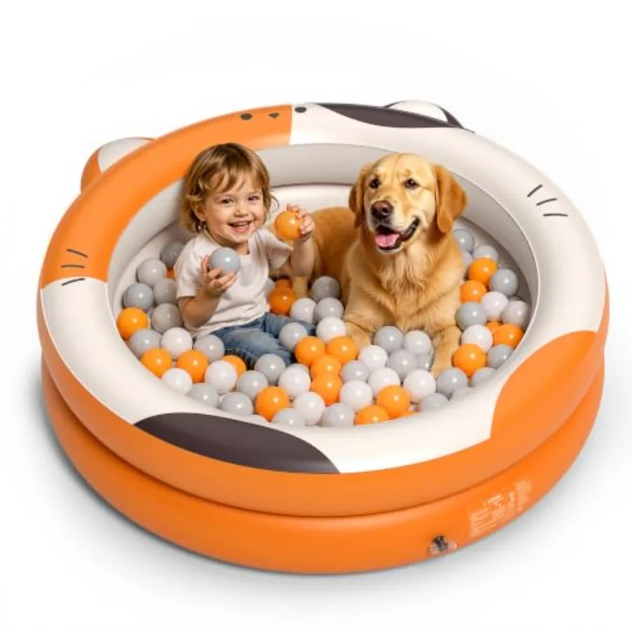 Toddler cat ball pits for indoor play - Image 1