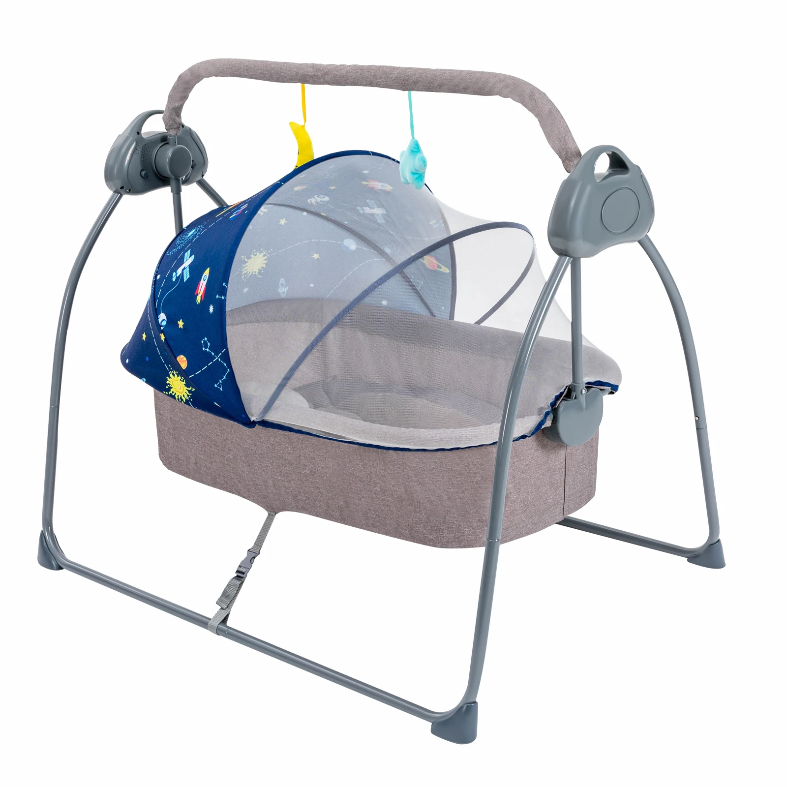 Baby Cradle Swing 5 Speeds Electric Stand - Image 7