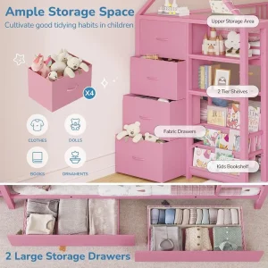 Twin Bunk Bed or Kids with 6 Storage spaces - Thumbnail Image 3
