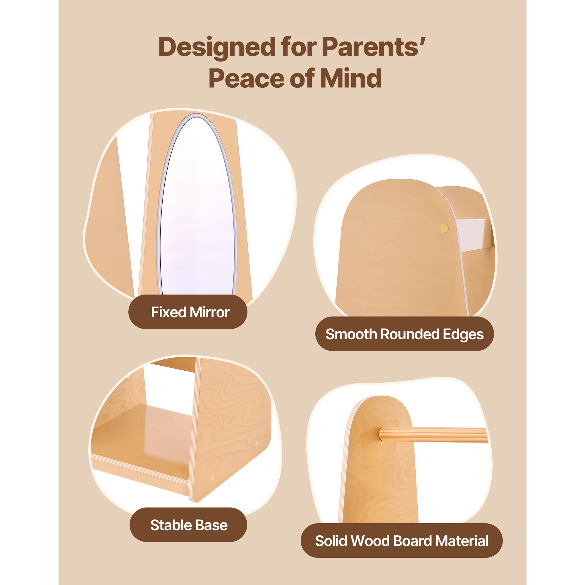 SucceBuy Kids Wooden Dress Up Storage - Image 6