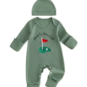 Waffle Knit Knit Long Boy Outfit - Thumbnail Image 5