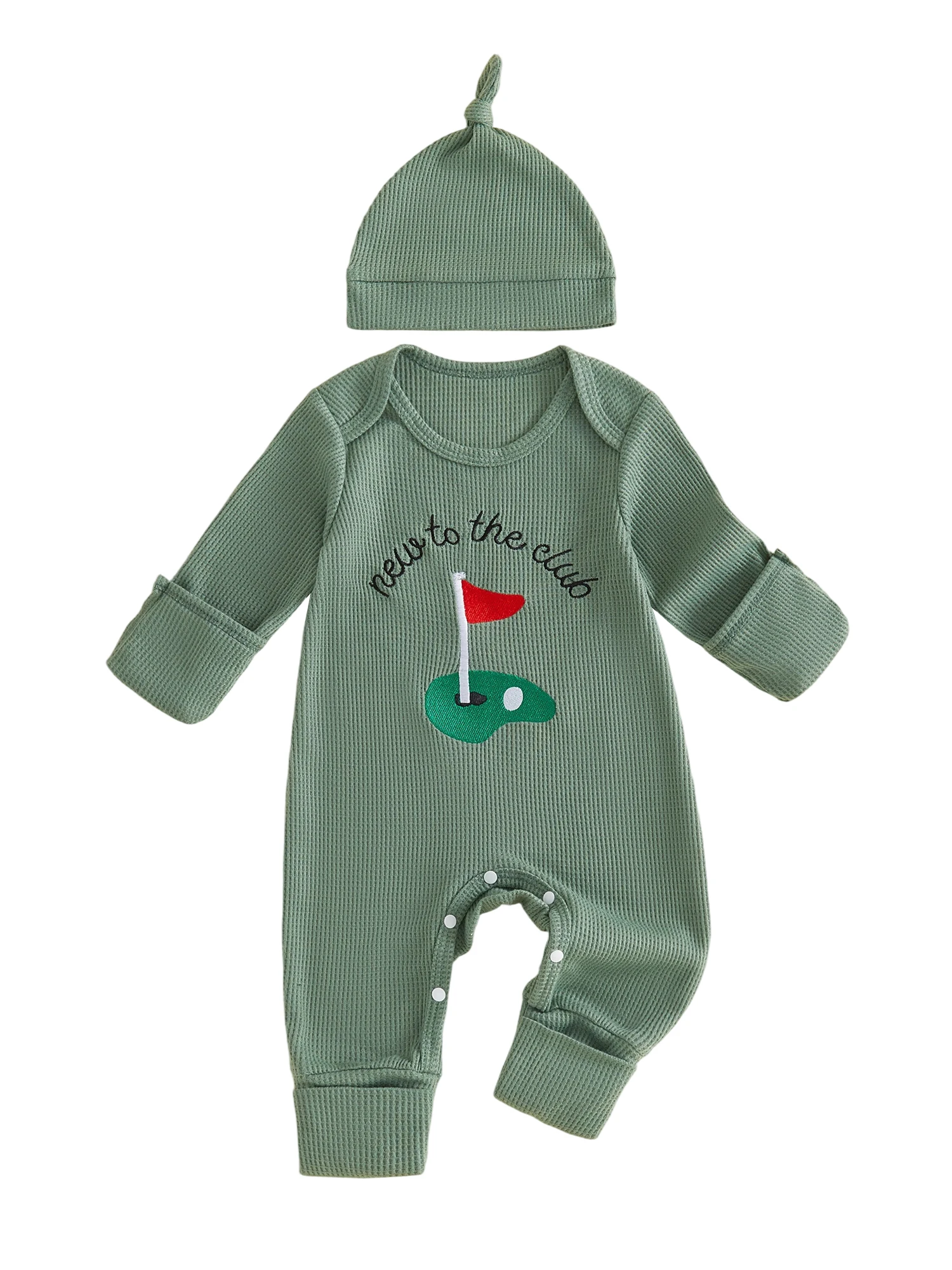 Waffle Knit Knit Long Boy Outfit - Image 5