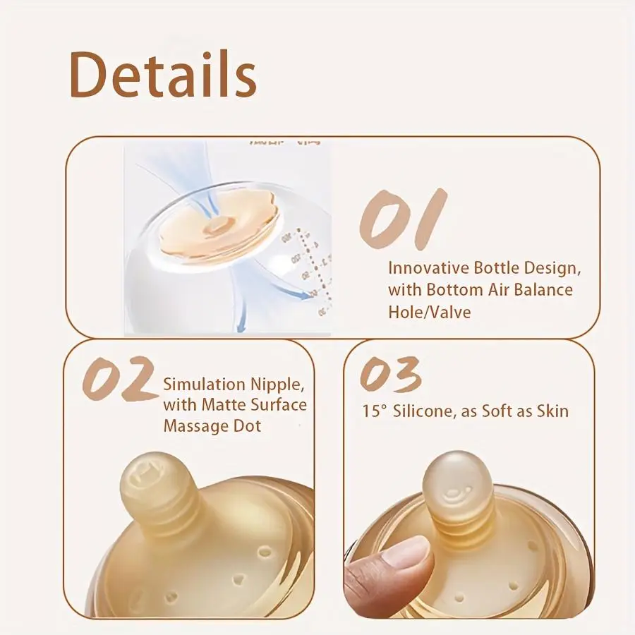 4oz,8oz High Borosilicate Glass Baby Bottles - Image 5