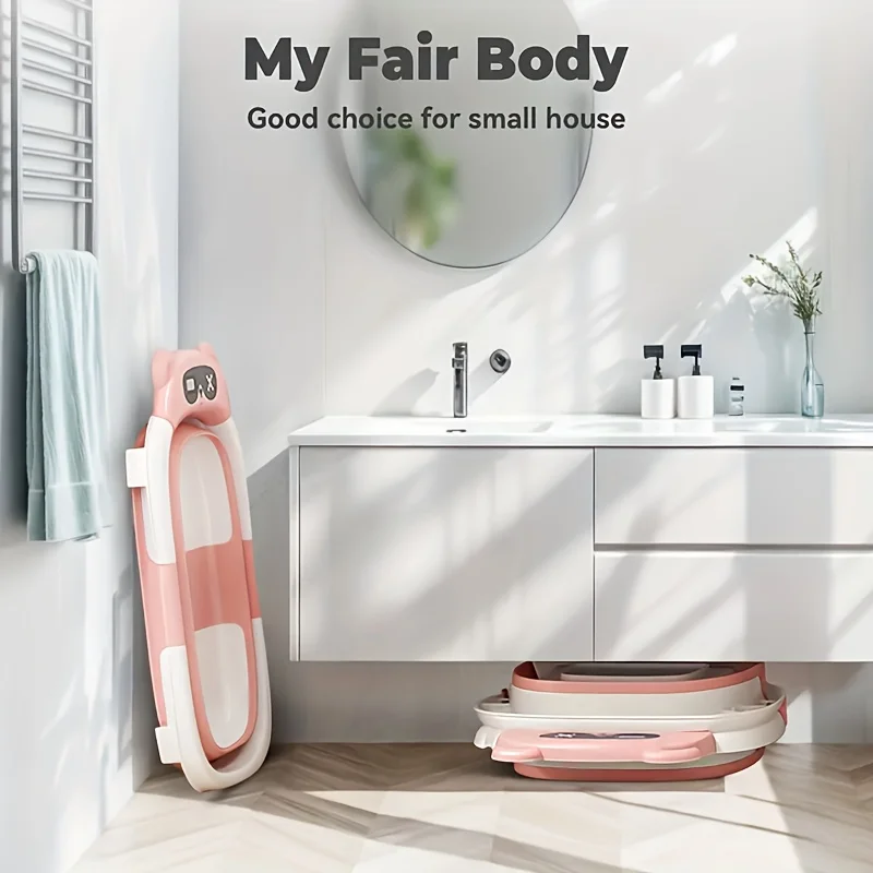 Foldable Baby Bath Set with Temperature Monitor - Image 1