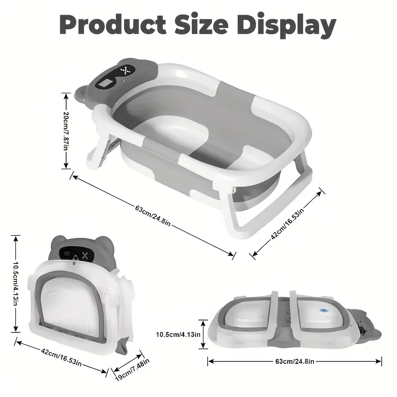 Foldable Baby Bath Set with Temperature Monitor - Image 6