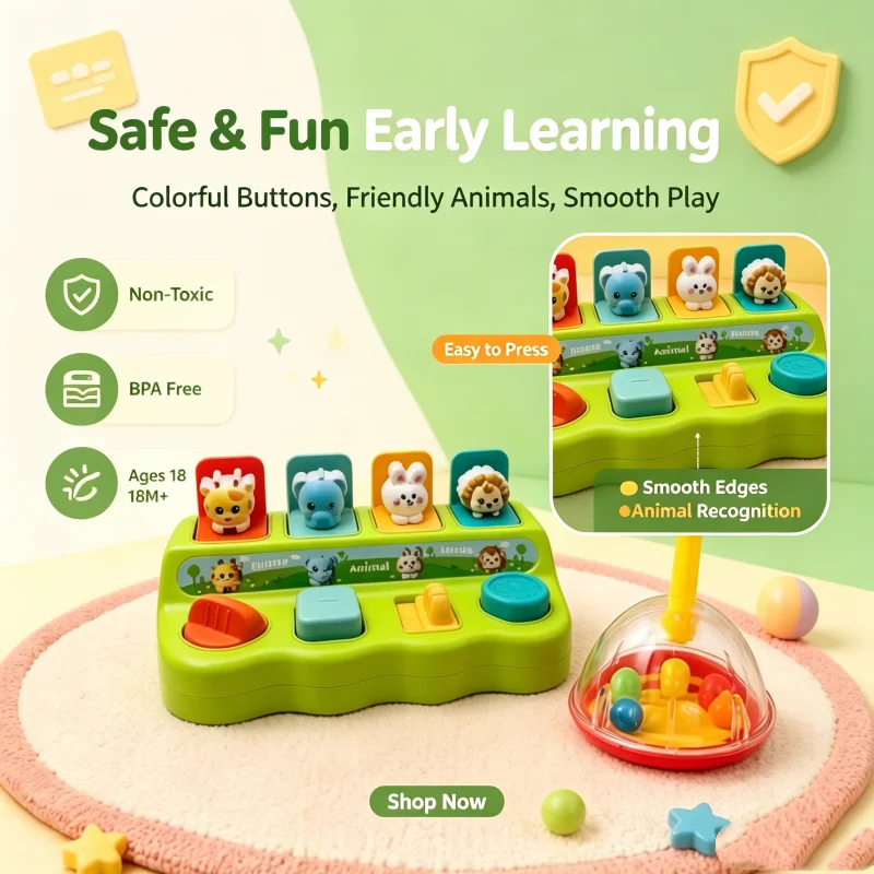 Hide & Seek Pop-Up Animal Switch Box - Image 2