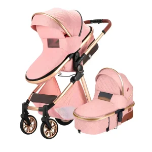 Luxury Travel Pram 3 in 1Baby Stroller