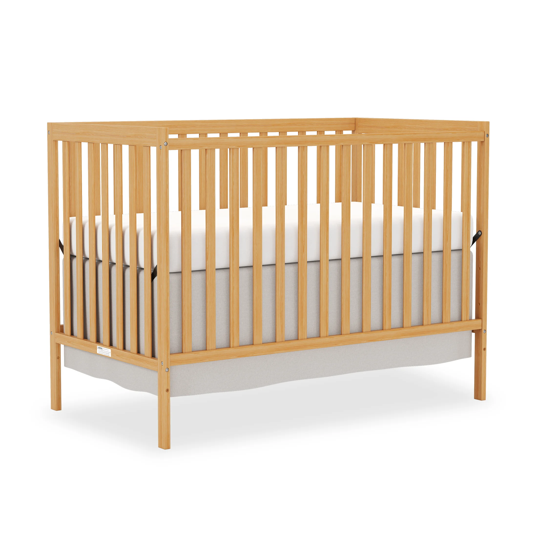 5-in-1 Convertible Baby Crib, Wooden Nursery Crib - Image 3