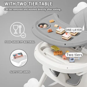 Foldable Baby High Chair 6 Months Plus - Thumbnail Image 6