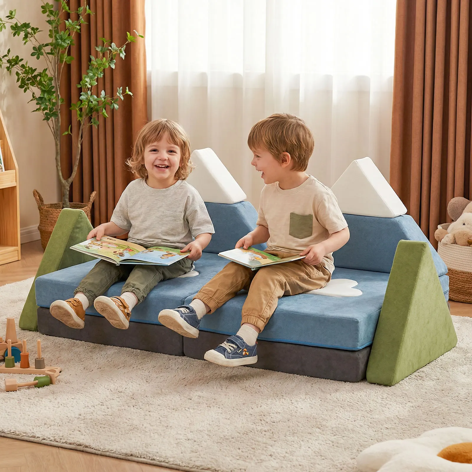 12 PCS Modular Kids Play Couch - Image 2