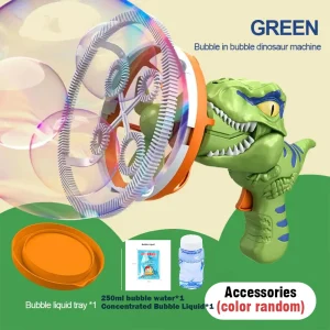 Soap Bubble Gun Dinosaur Electric Blowing - Thumbnail Image 7