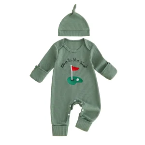 Waffle Knit Knit Long Boy Outfit - Thumbnail Image 7