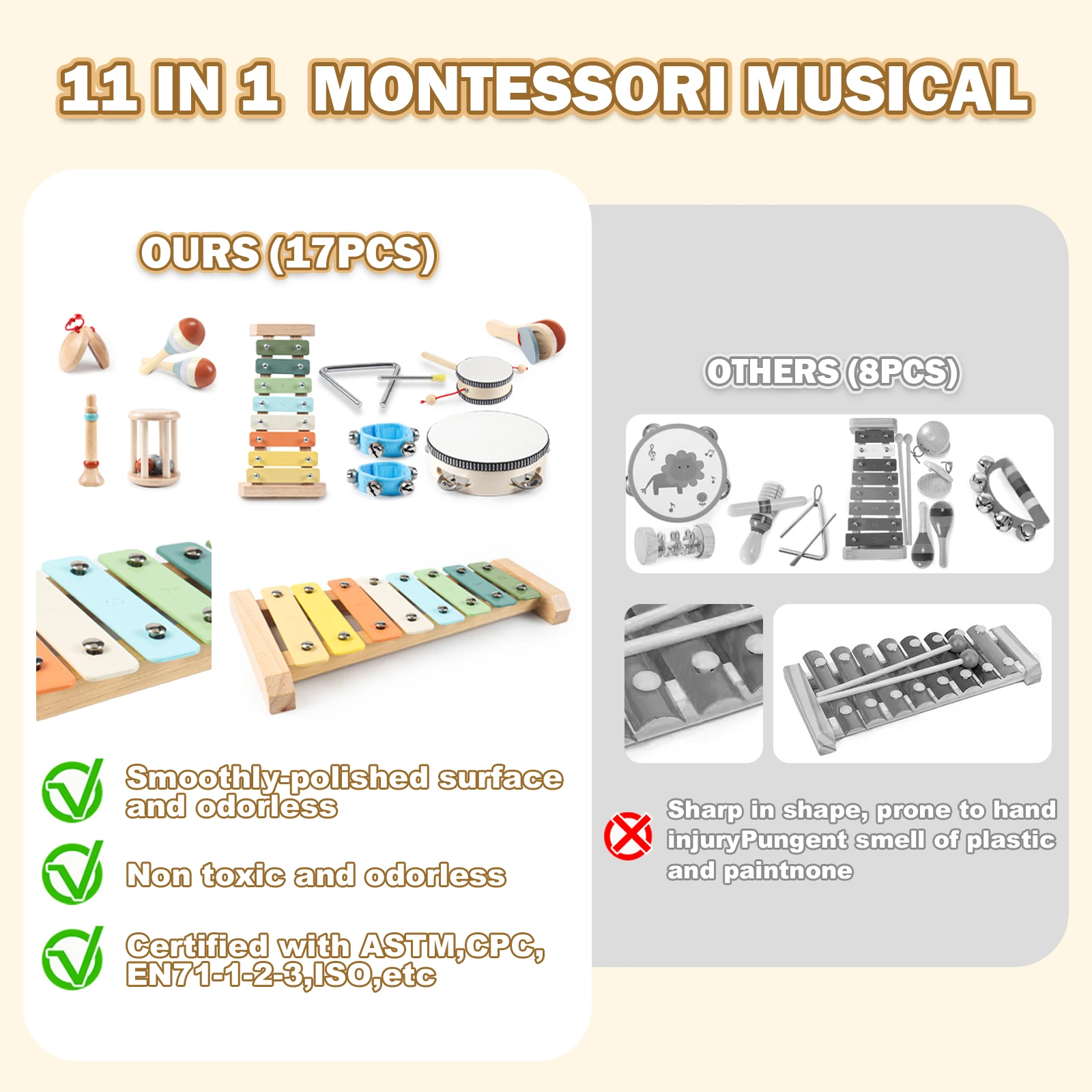11 in 1 Toddler Musical Instruments - Image 5