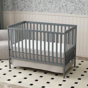 5-in-1 Convertible Baby Crib, Wooden Nursery Crib - Thumbnail Image 5