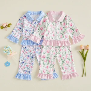 Pajamas Set Long Tops Fall-Pajamas