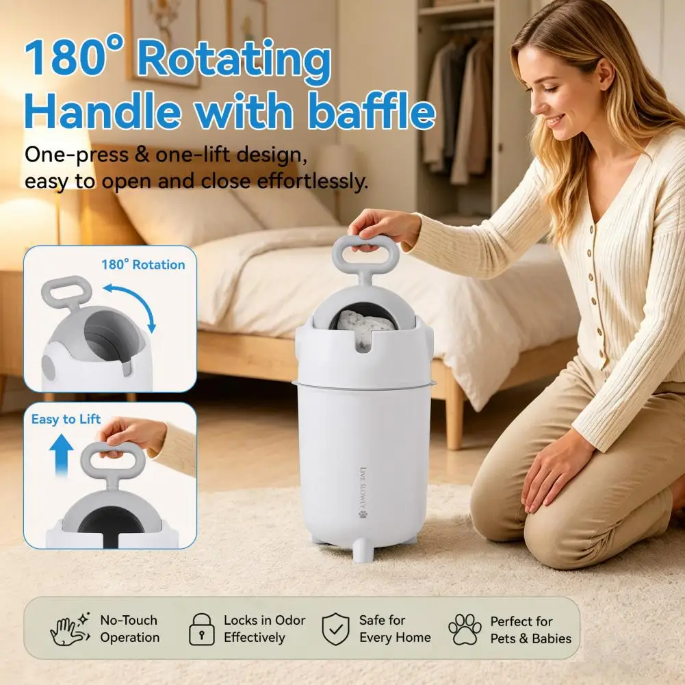 Garbage Can, Large Capacity Leakproof - Image 2