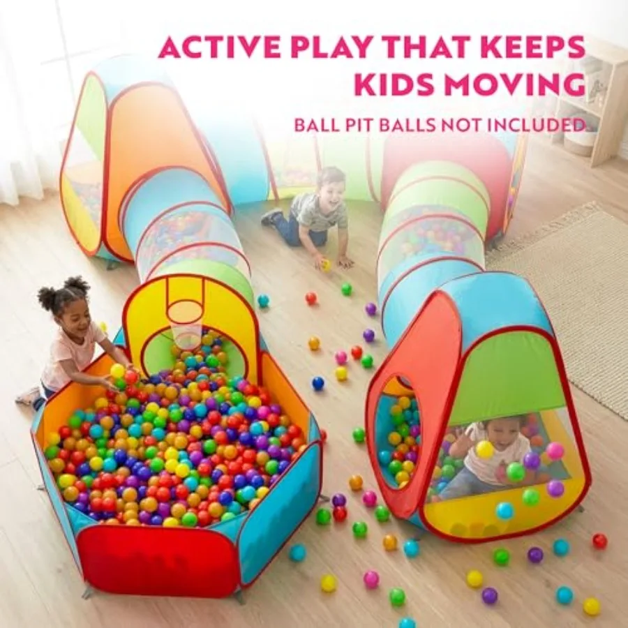 7pc Play Tent with 1 Big Ball Pit for Babies - Image 5