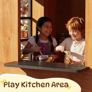 Outdoor Playhouse For Kids Aged 3-8 - Thumbnail Image 5