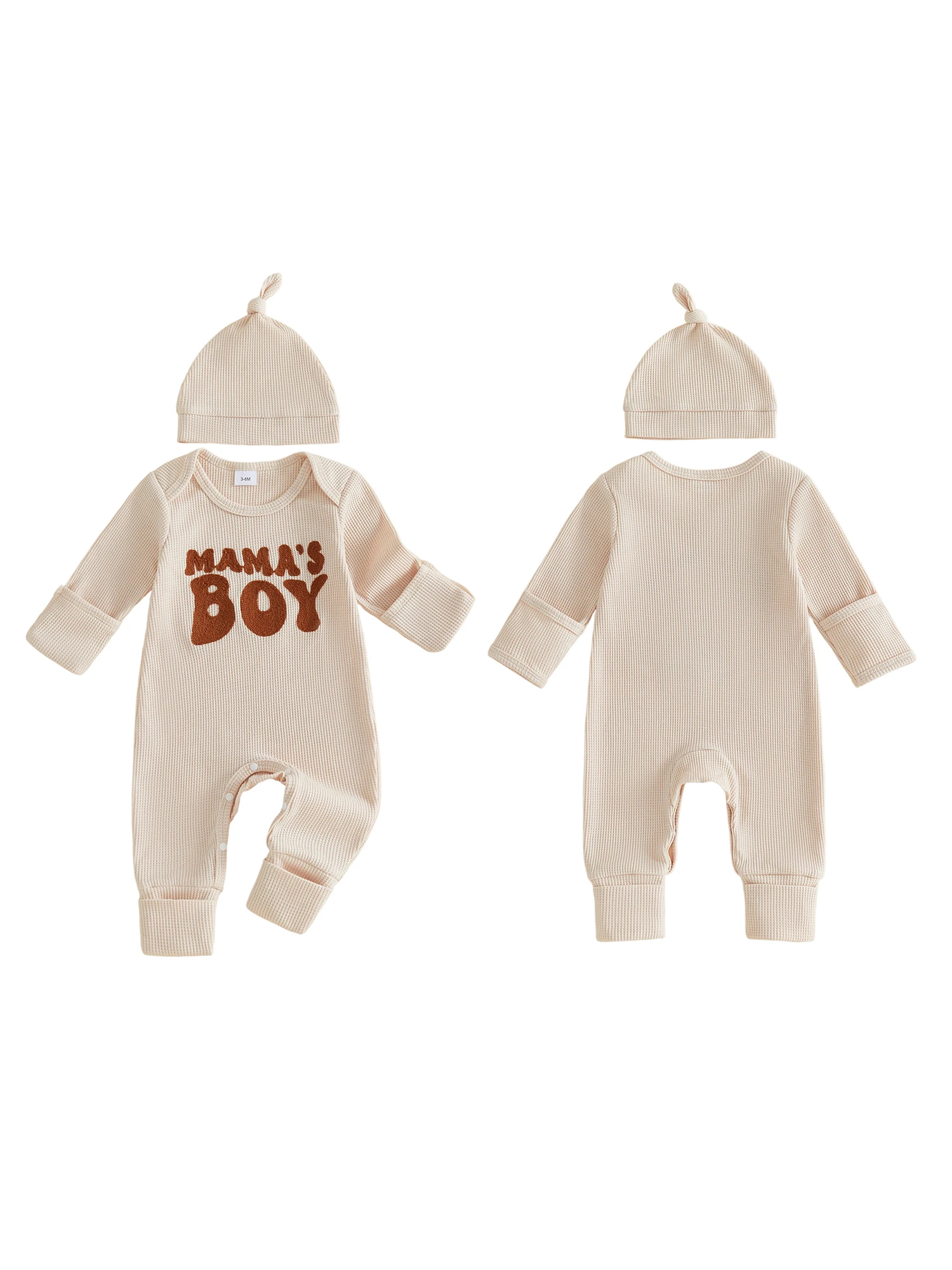 Waffle Knit Knit Long Boy Outfit - Image 1