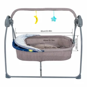 Baby Cradle Swing 5 Speeds Electric Stand - Thumbnail Image 3