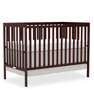5-in-1 Convertible Baby Crib, Wooden Nursery Crib