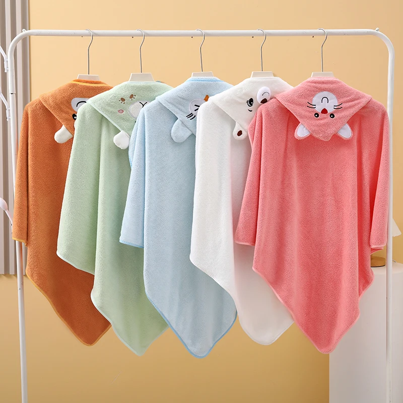 New Coral Fleece Bath Towel for Infants and Children - Image 3