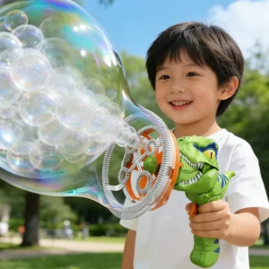 Soap Bubble Gun Dinosaur Electric Blowing