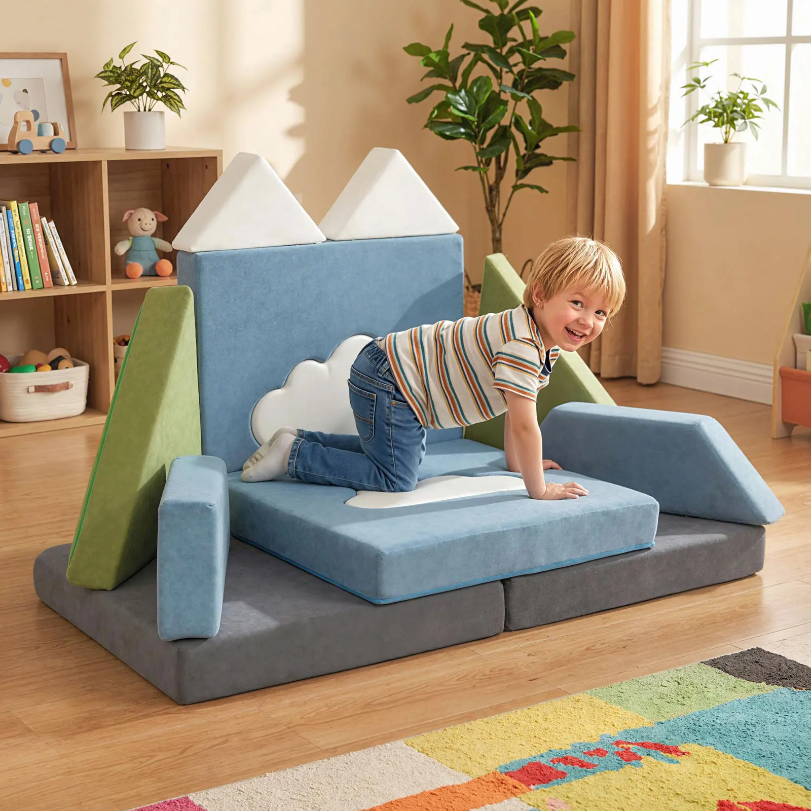 12 PCS Modular Kids Play Couch - Image 3