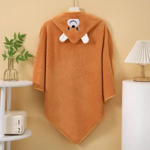 New Coral Fleece Bath Towel for Infants and Children - Thumbnail Image 7