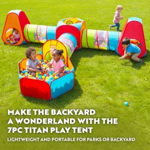 7pc Play Tent with 1 Big Ball Pit for Babies - Thumbnail Image 2