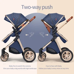 Luxury Travel Pram 3 in 1Baby Stroller - Thumbnail Image 3