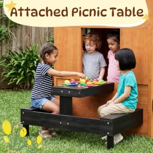 Outdoor Playhouse For Kids Aged 3-8 - Thumbnail Image 3