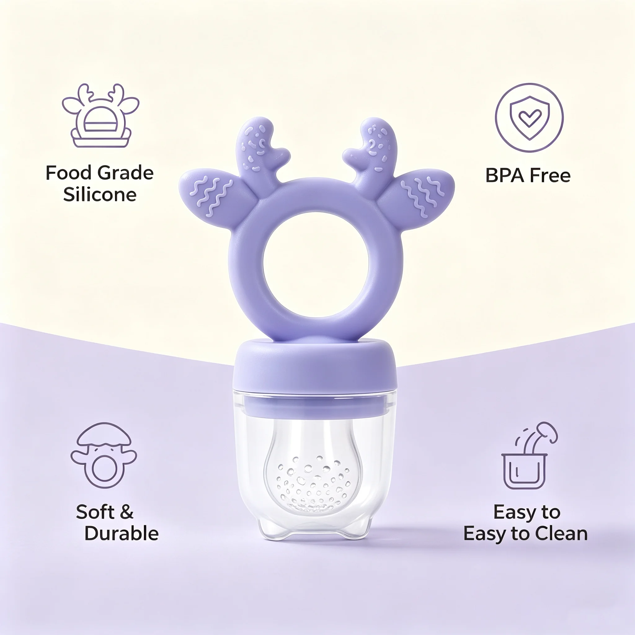 3 Pack Baby Fruit Food Feeder Pacifier - Image 5