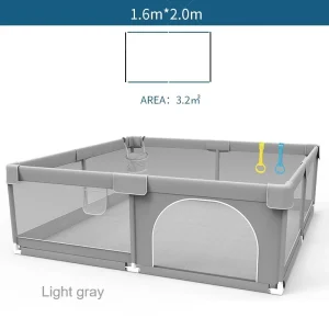 IMBABY Grey Corral for Baby