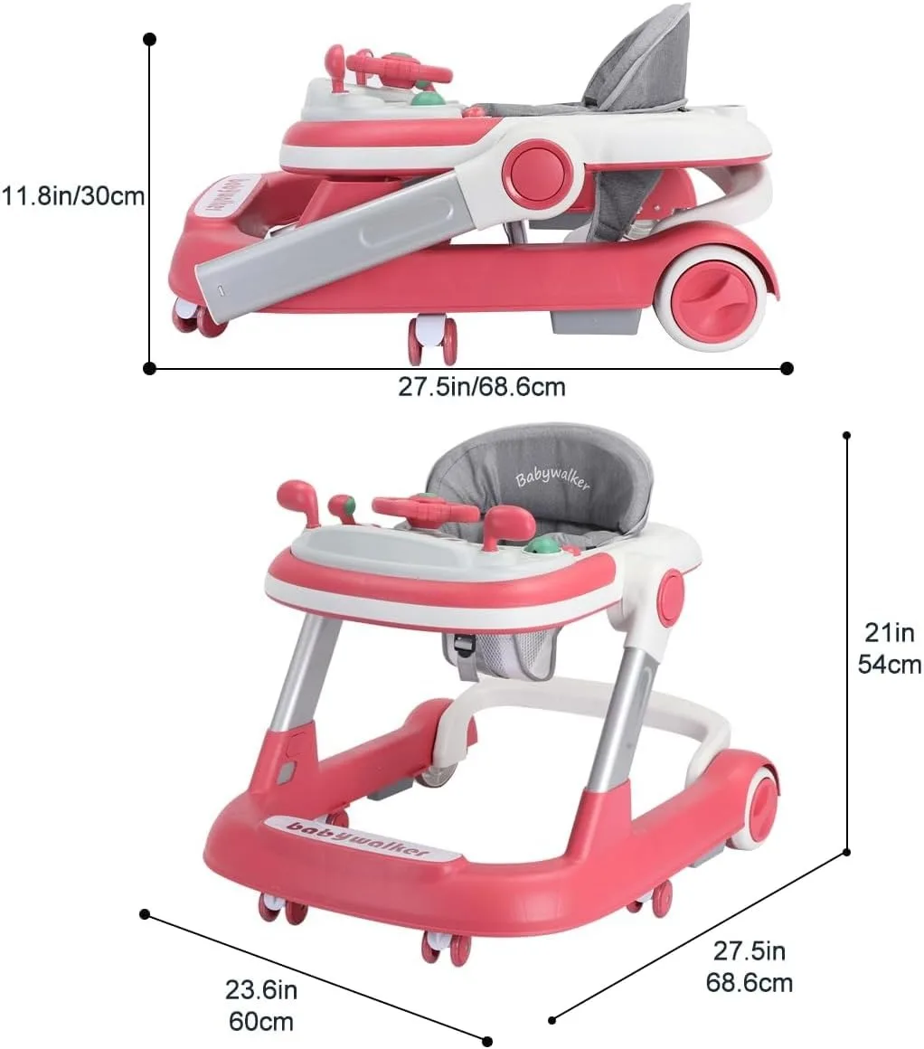 2 in 1 Baby Walker, Toddler Baby Push Walker - Image 3