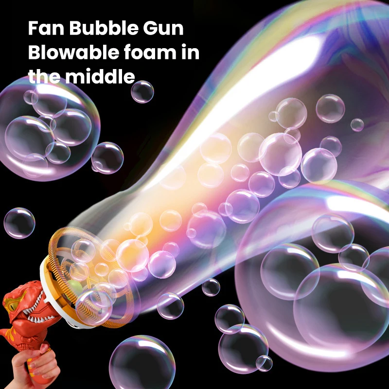 Soap Bubble Gun Dinosaur Electric Blowing - Image 3