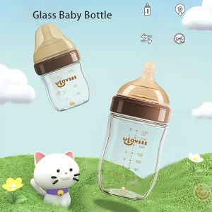 4oz,8oz High Borosilicate Glass Baby Bottles - Thumbnail Image 4