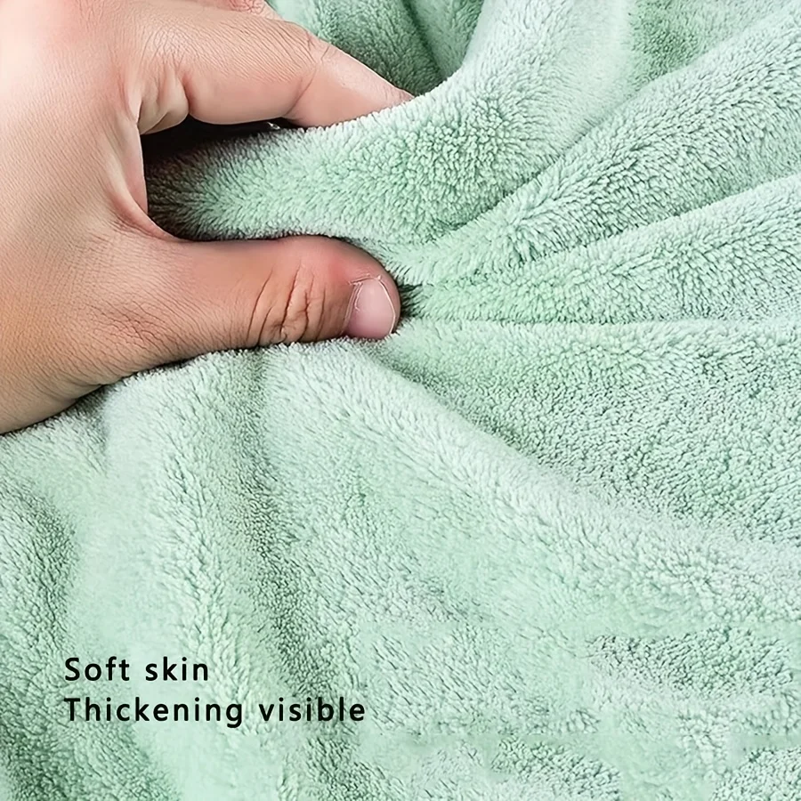 New Coral Fleece Bath Towel for Infants and Children - Image 5