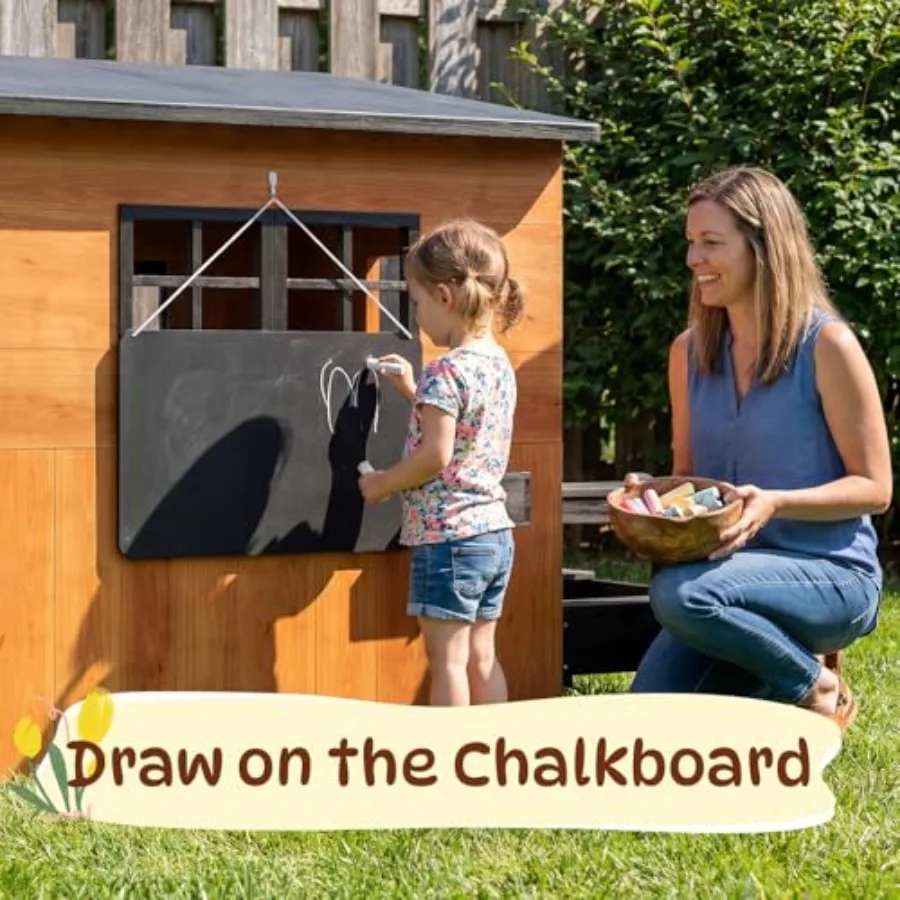 Outdoor Playhouse For Kids Aged 3-8 - Image 6