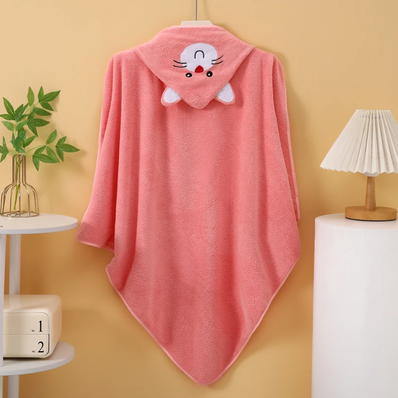 New Coral Fleece Bath Towel for Infants and Children - Image 9