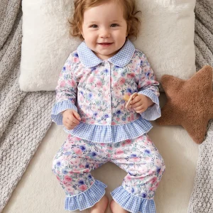 Pajamas Set Long Tops Fall-Pajamas - Thumbnail Image 4