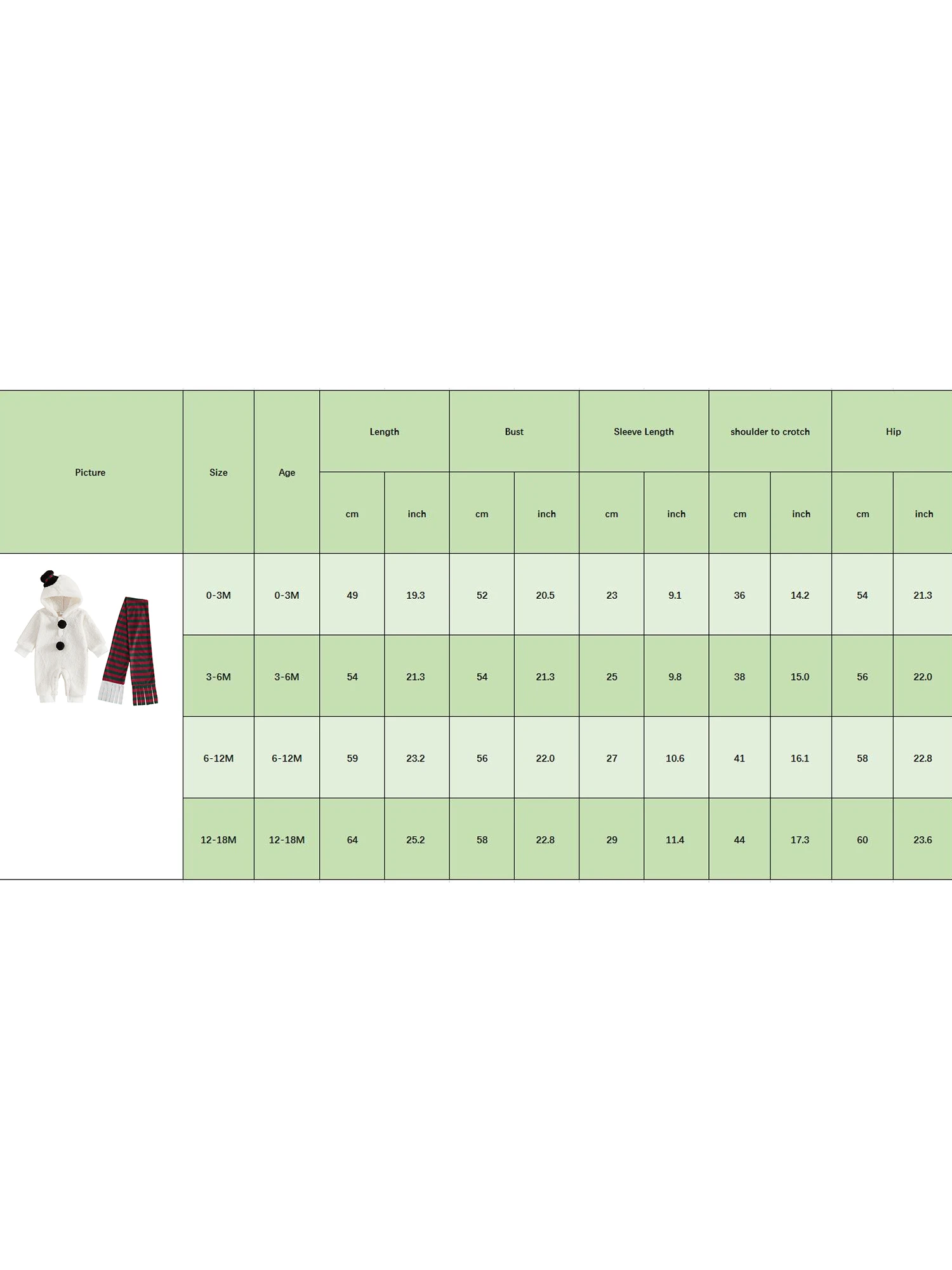 Long Sleeve Hooded Hooded Hooded Jumpsuit Striped Christmas Snowman Baby Christmas Snowman Sleeve Hooded Jumpsuit - Image 6