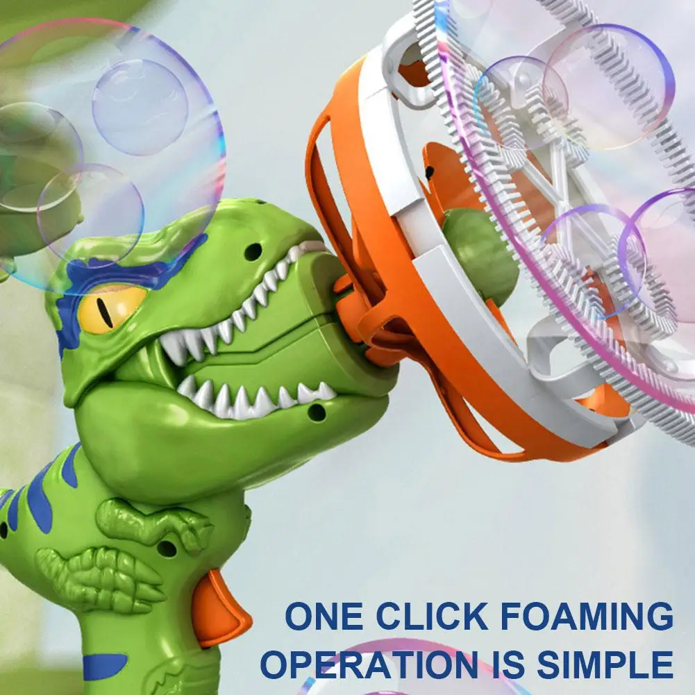 Soap Bubble Gun Dinosaur Electric Blowing - Image 2