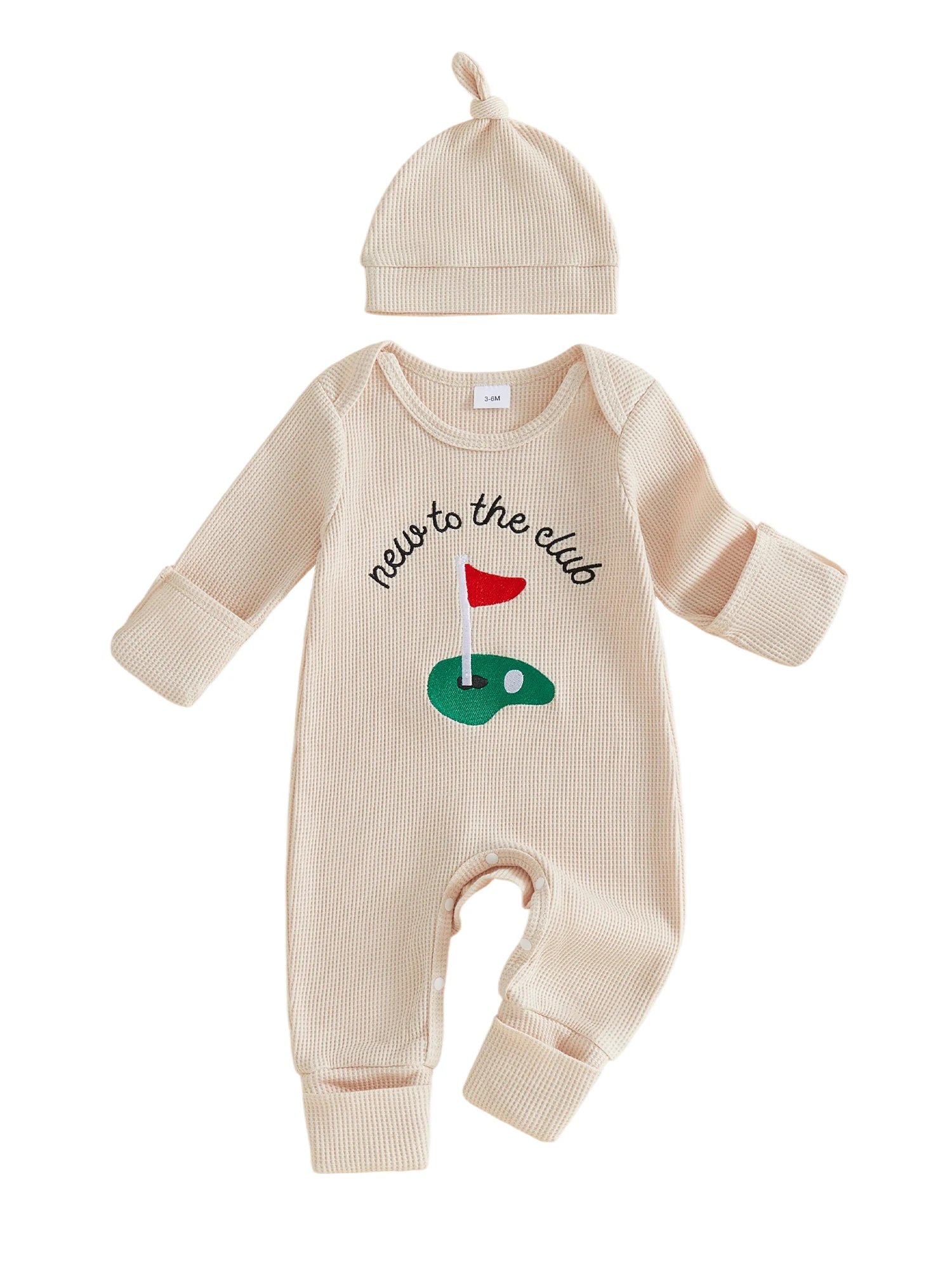 Waffle Knit Knit Long Boy Outfit - Image 3