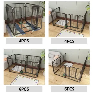6 Panels Dog Fence Playpen - Thumbnail Image 5
