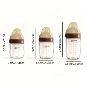 4oz,8oz High Borosilicate Glass Baby Bottles - Thumbnail Image 8