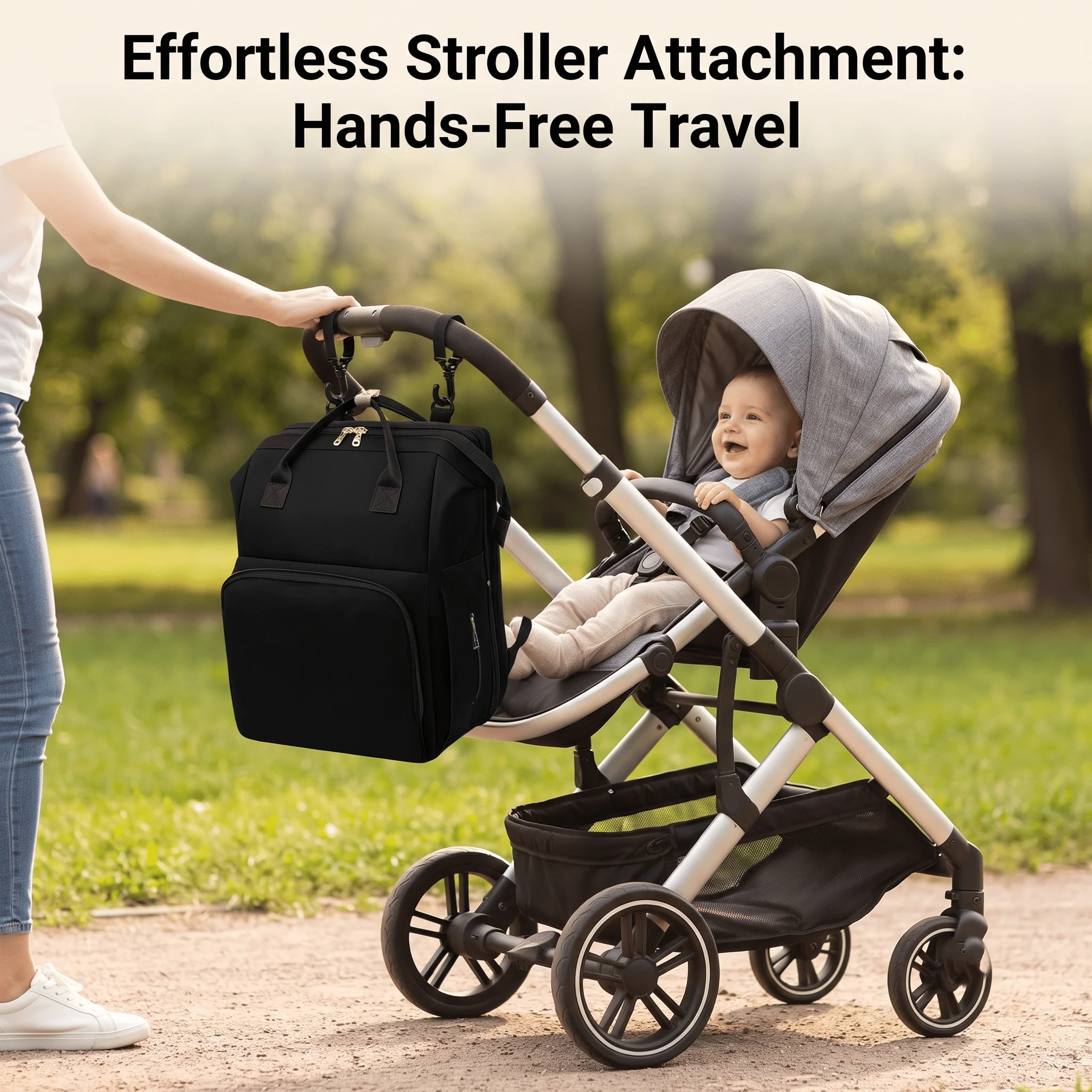 Multifunctional Travel Diaper Bag Backpack - Image 5